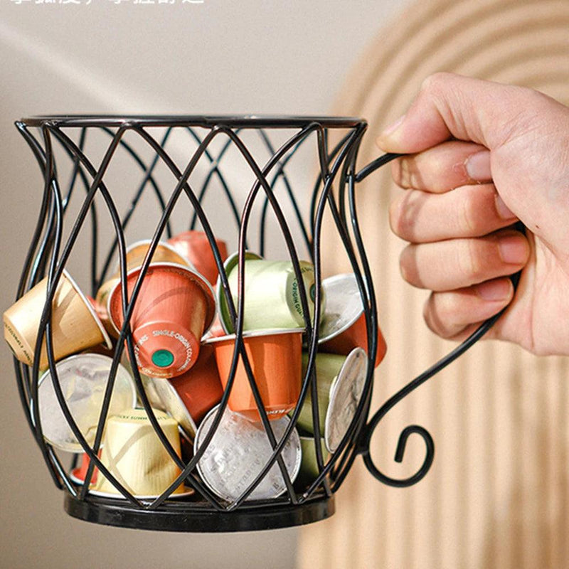 Fashion Coffee Capsule Holder Durable Snack Coffee Storage Bracket Gift For Birthday High Capacity Multipurpose