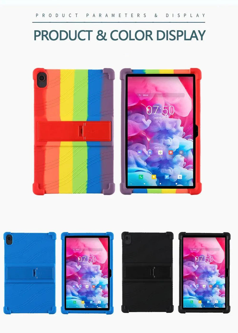 Case For Teclast T40 Plus/T40 Pro Tablet Safe Shockproof Silicone Stand Cover