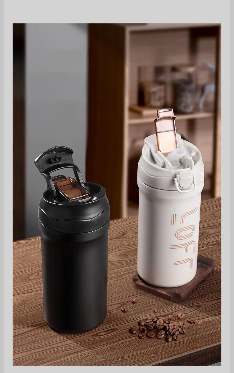 GIANXI Stainless Steel Coffee Thermos Cup For Women Portable Double Sippy Food Contact Grade Material Leakproof Vacuum Mug