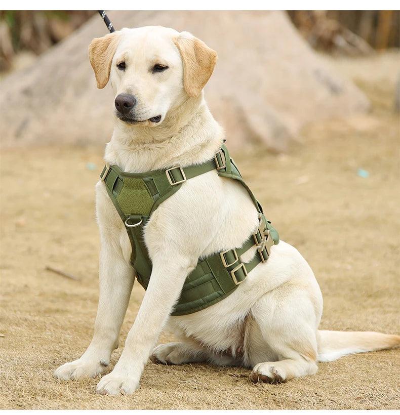 Pet Accessories Dog Harness Tactical Vest Outdoor Training Walking Dog Harness Tactical Chest Sling For Medium And Large Dogs