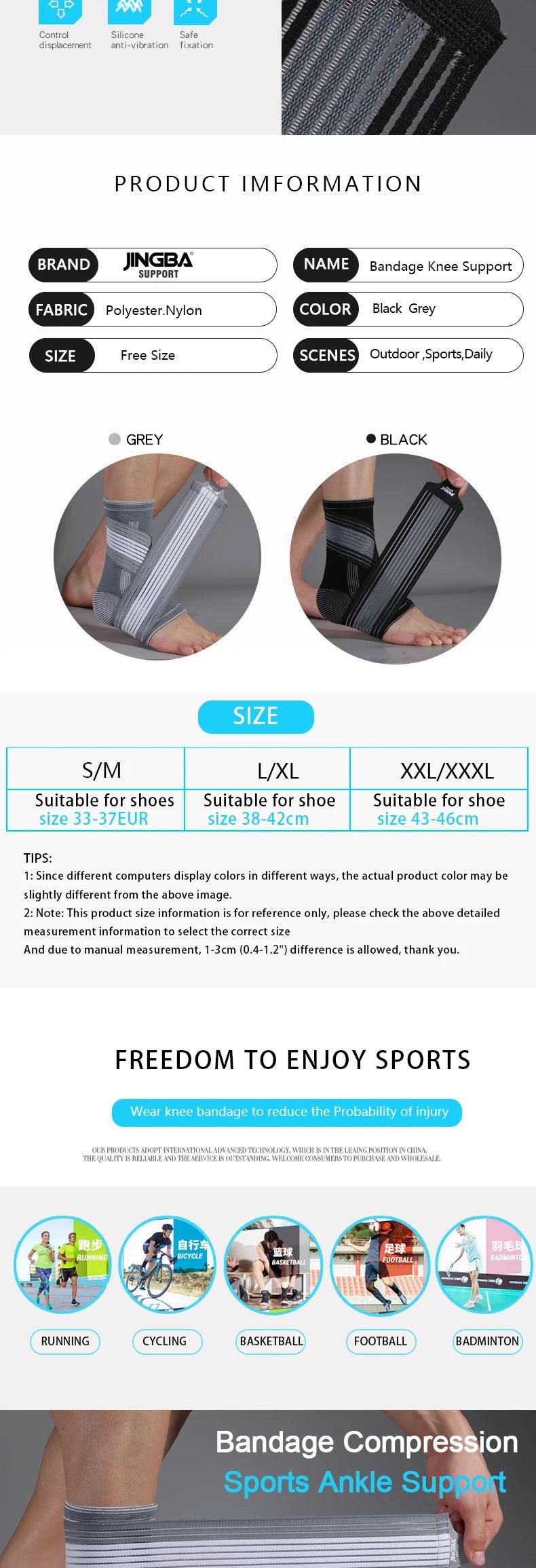 1 PCS Compression Ankle Brace Support for Fitness Sport Protection