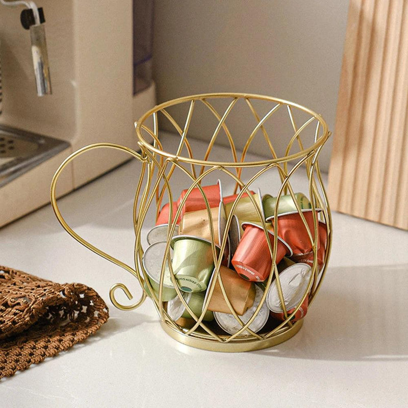 Fashion Coffee Capsule Holder Durable Snack Coffee Storage Bracket Gift For Birthday High Capacity Multipurpose