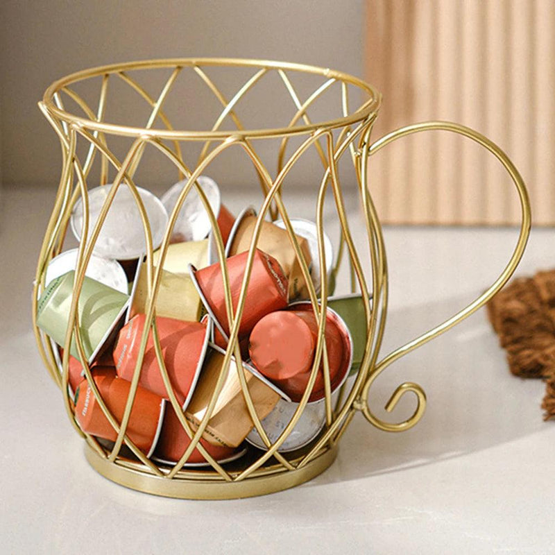 Fashion Coffee Capsule Holder Durable Snack Coffee Storage Bracket Gift For Birthday High Capacity Multipurpose