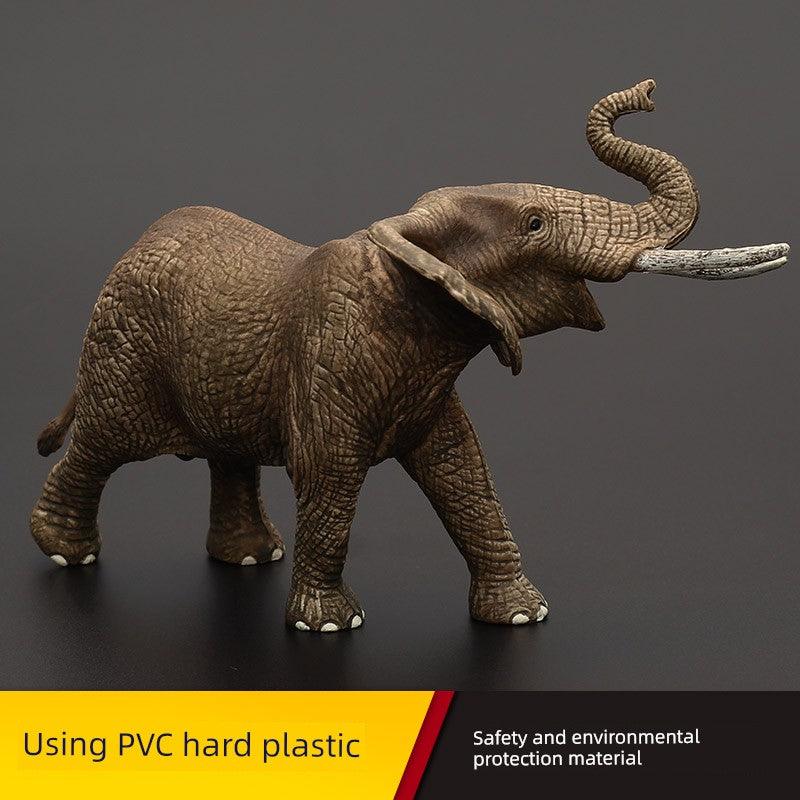 Kids Model Large Solid Asian Elephant Artificial Animal