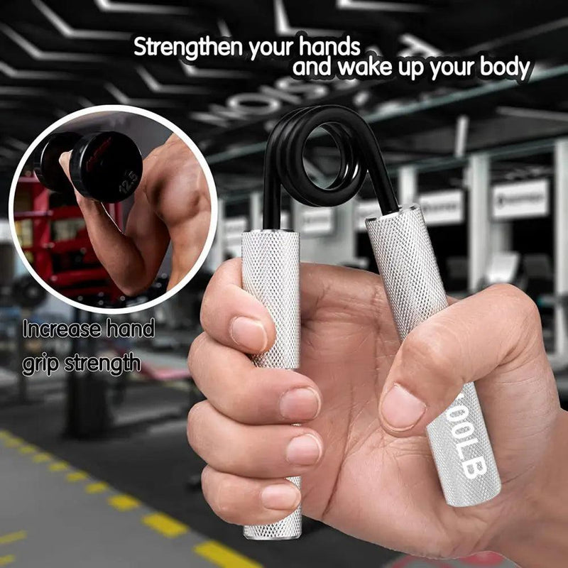 Finger Heavy Exerciser 200LB Resistance Compact Size Hand Training Grip Injury Recovery Metal Hand Grip Strengthener