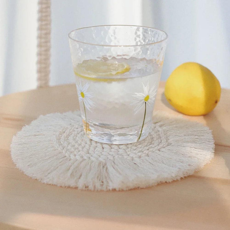 Home Creative Cotton Braid Coaster Handmade Macrame Cup Cushion Bohemia Style Non-slip Cup Mat