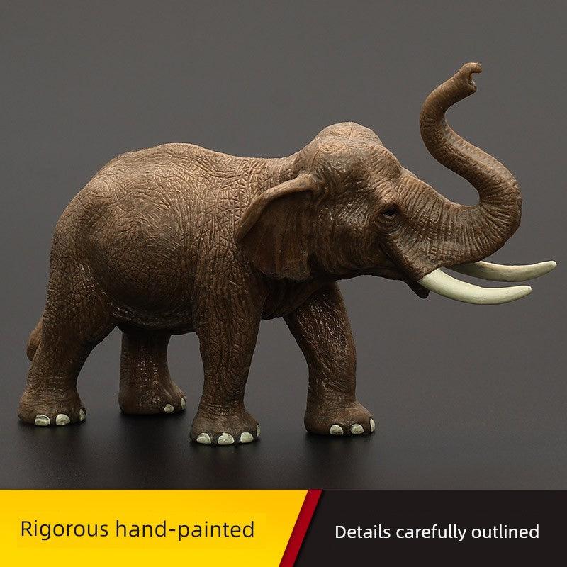 Kids Model Large Solid Asian Elephant Artificial Animal