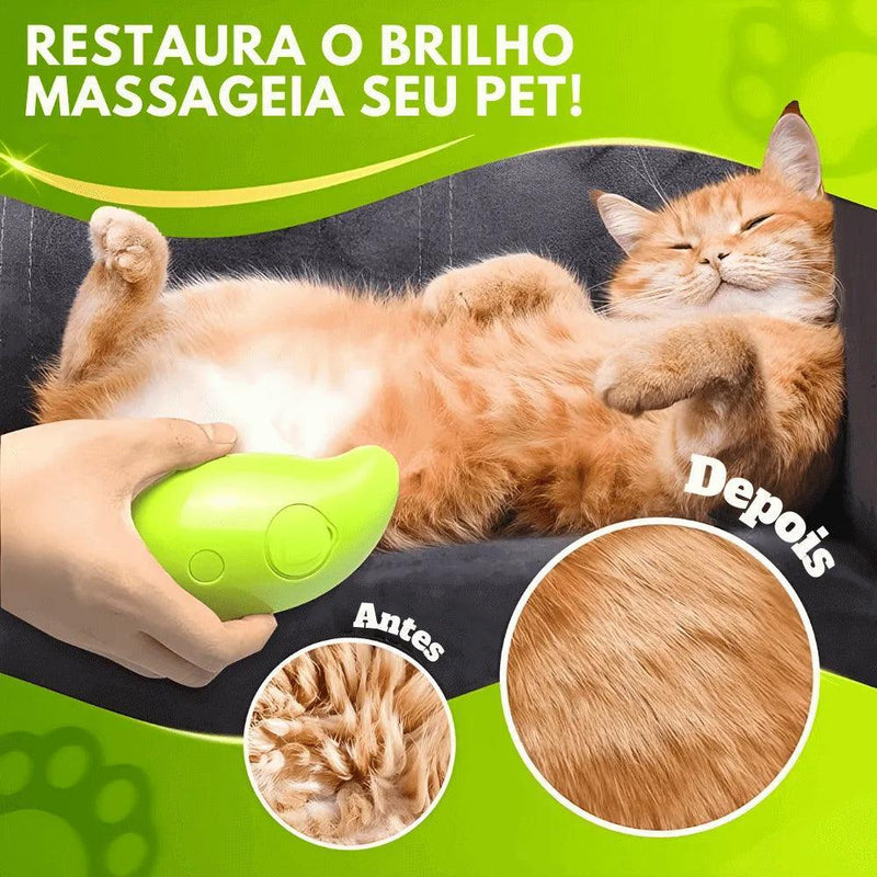 Escova Vaporpet 3 em 1 para Cães e Gatos