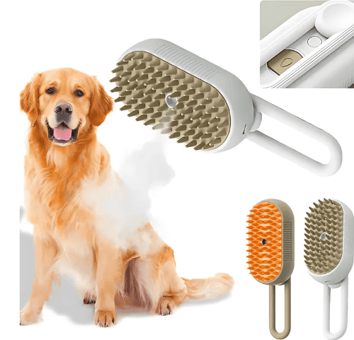 Escova Vapo Pet Removedor De Pelo Para Pets 3 em 1